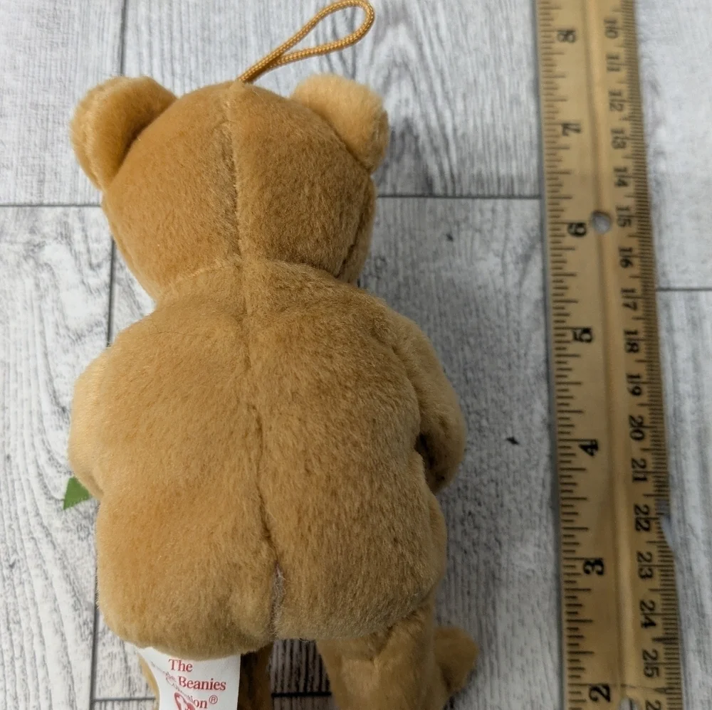 Ty Gifts Tan Bear with Red and Green Gift